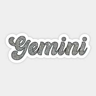 Gemini Glitter Sticker